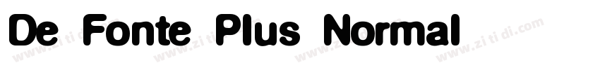 De Fonte Plus Normal字体转换